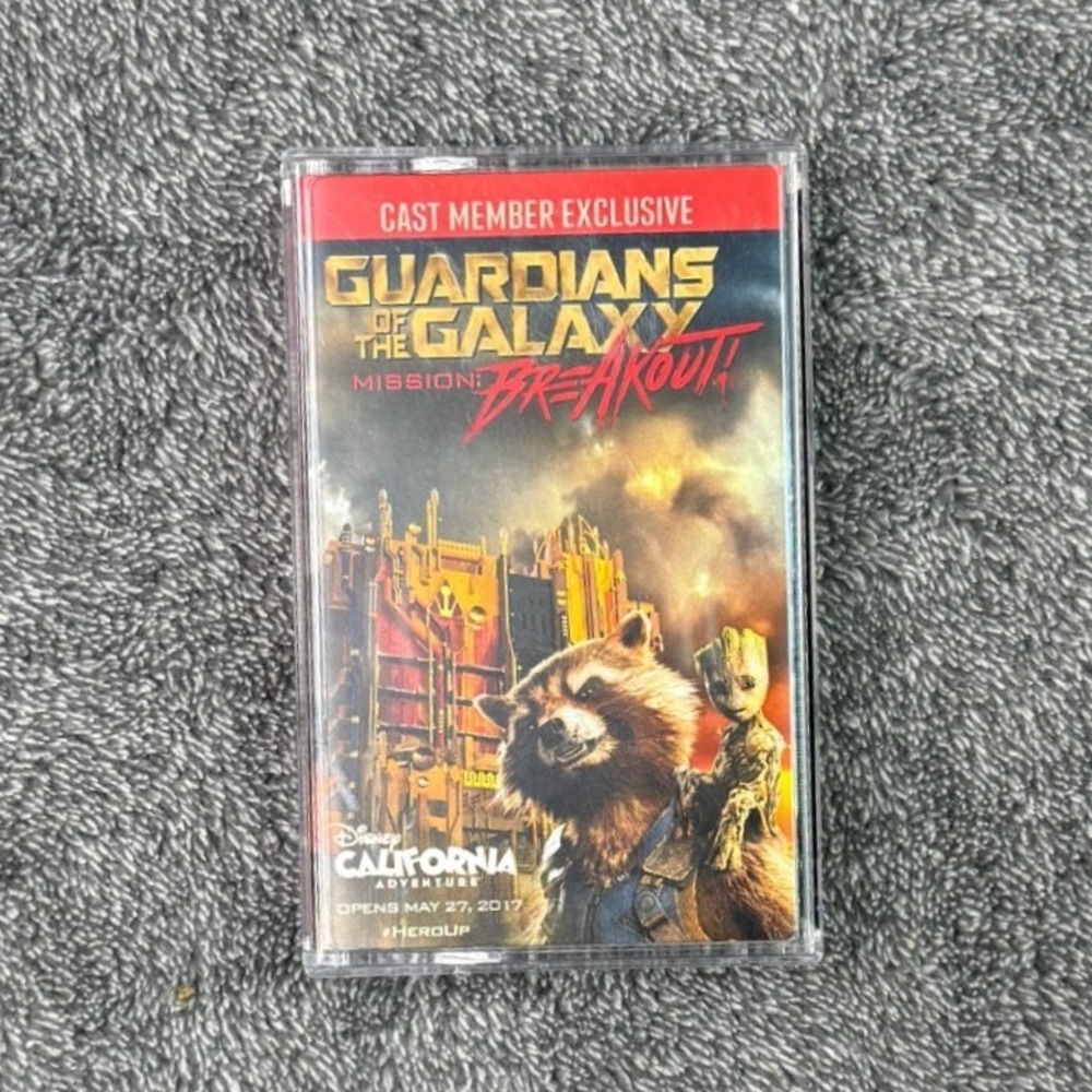 Disney California Adventure Guardians of the Galaxy Mission Breakout Cassette